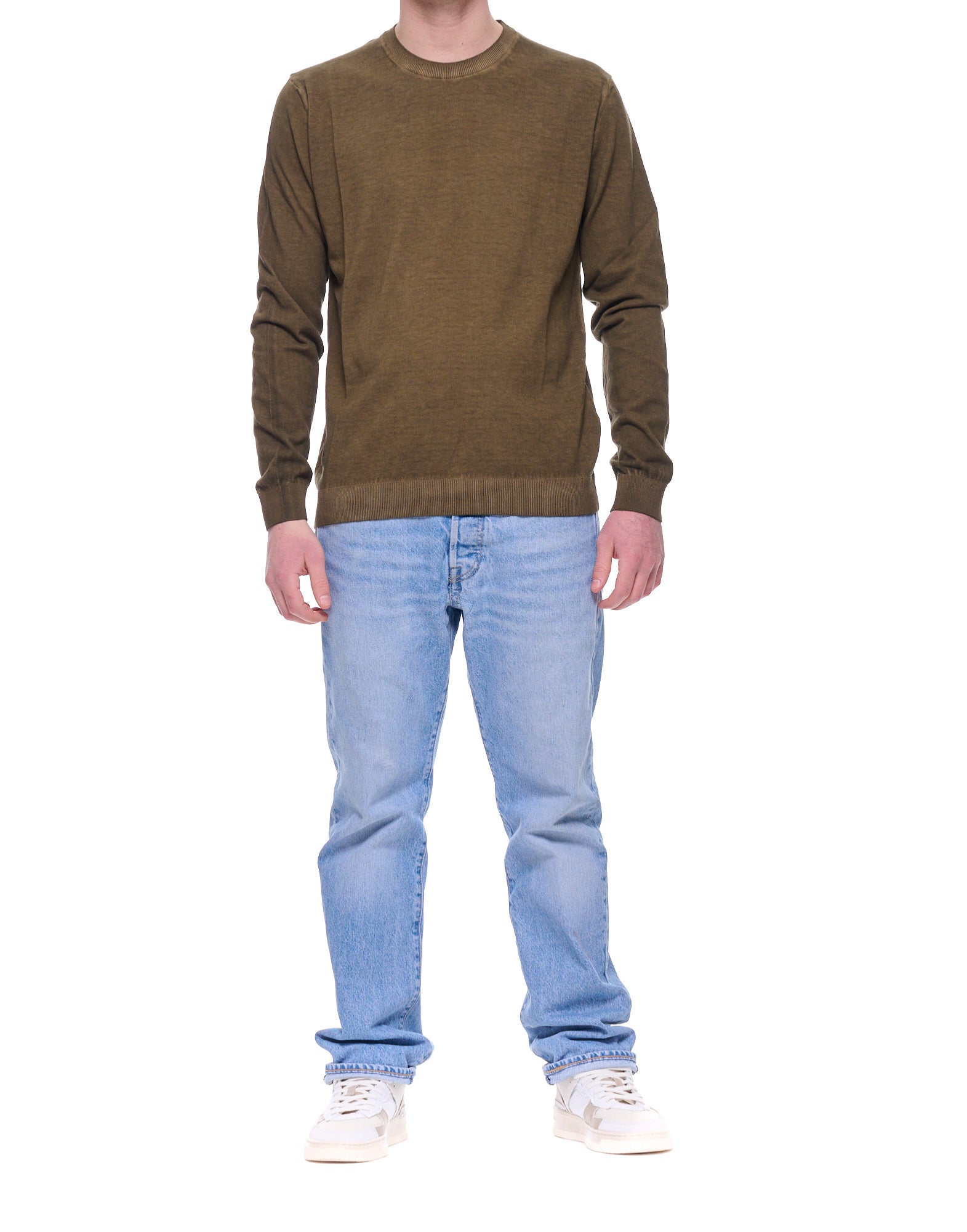 Blauer Morton Lightweight Cotton Knit Sweater Green – Men’s Regular Fit 26SBLUM01480-007167 60H