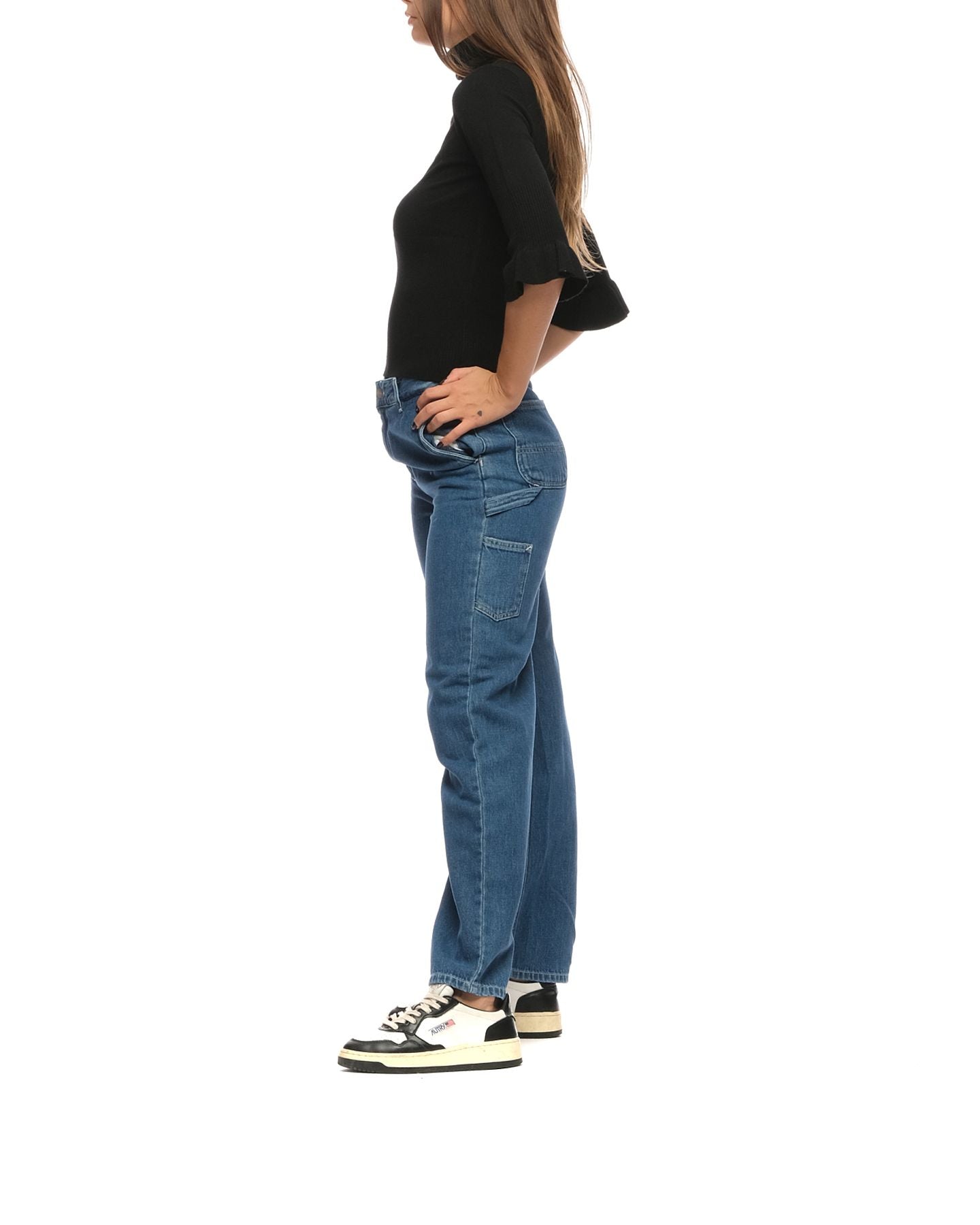 T-shirt woman 102053 A19D Z99 BLACK PINKO