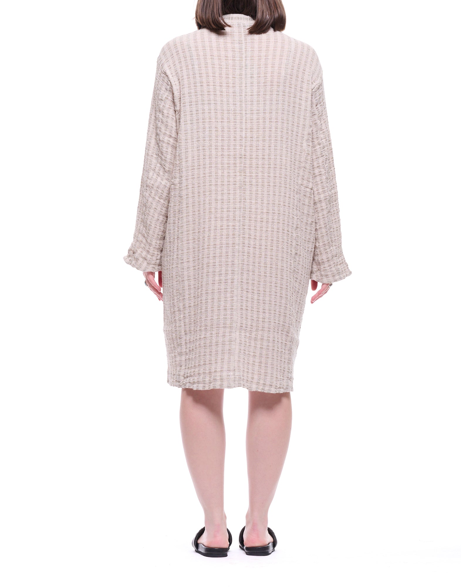 Transit Abrigo holgado con botones en la parte delantera para mujer, color blanco topo, CFDTRC11463-16 BLANCO TAUPE