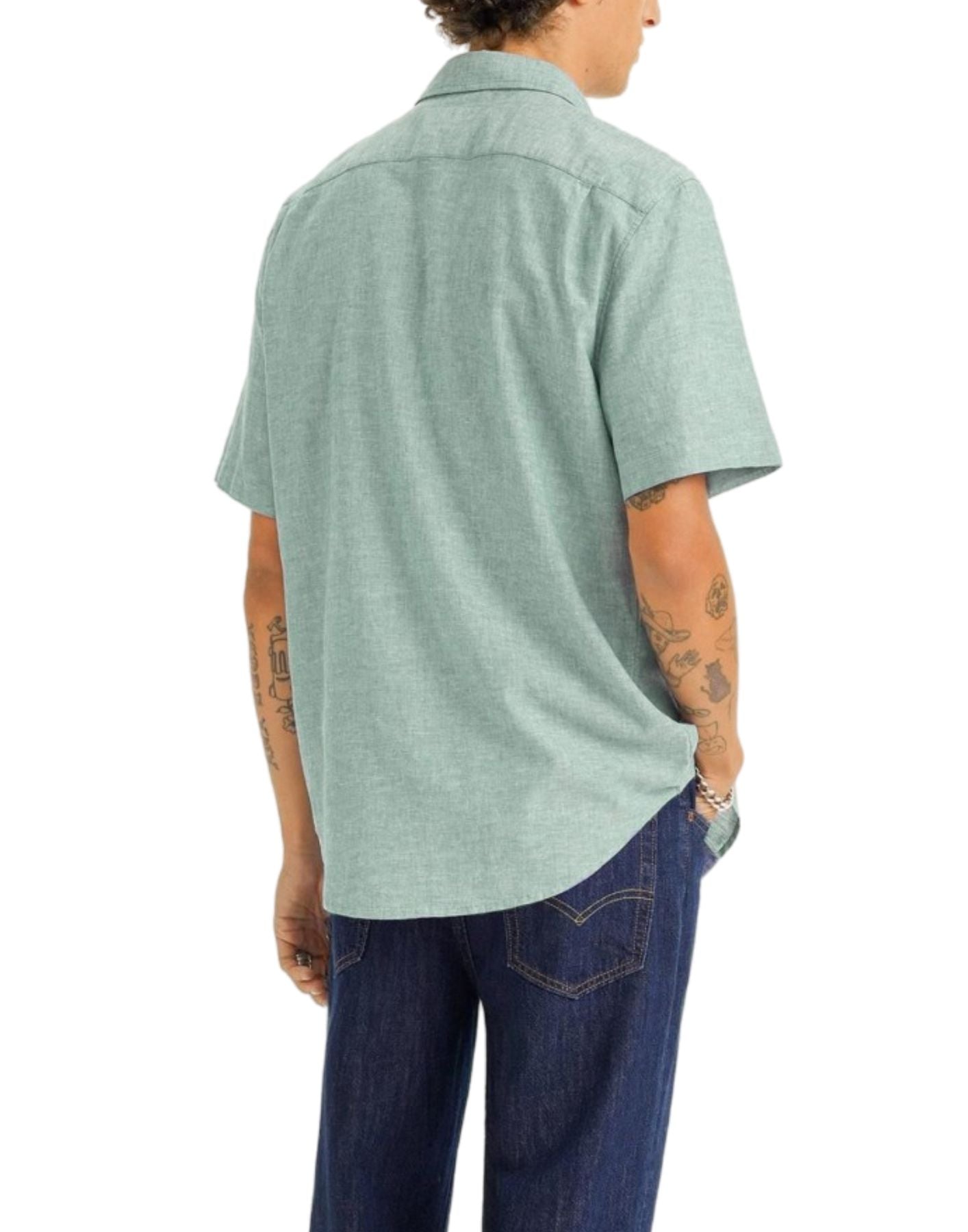 Shirt for man 86624 0051 green Levi's