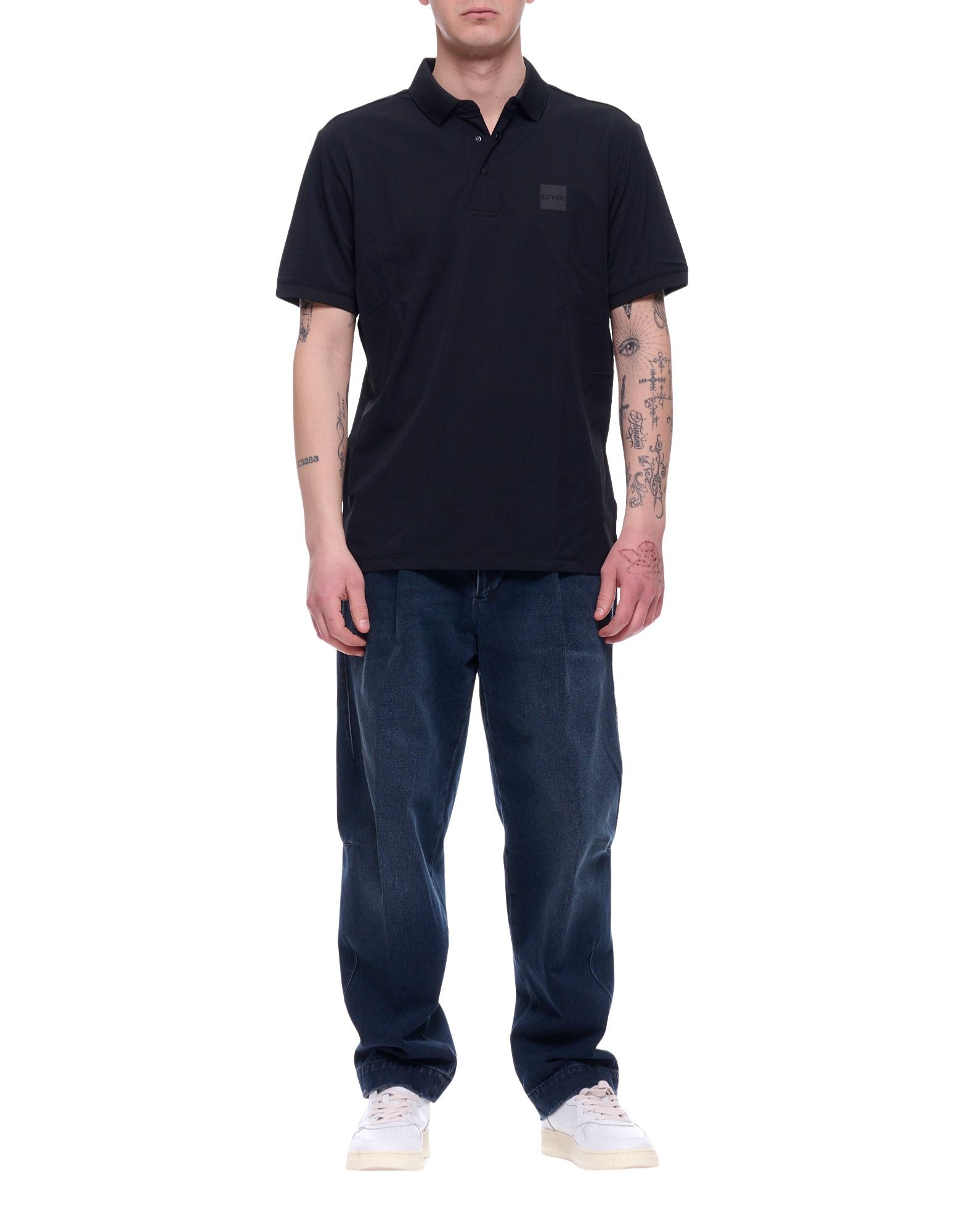 Outhere Men’s Polo Shirt NYX Black Regular Fit Short Sleeve Polyamide Elastane Blend 4652M305B128-26046 1749 NYX