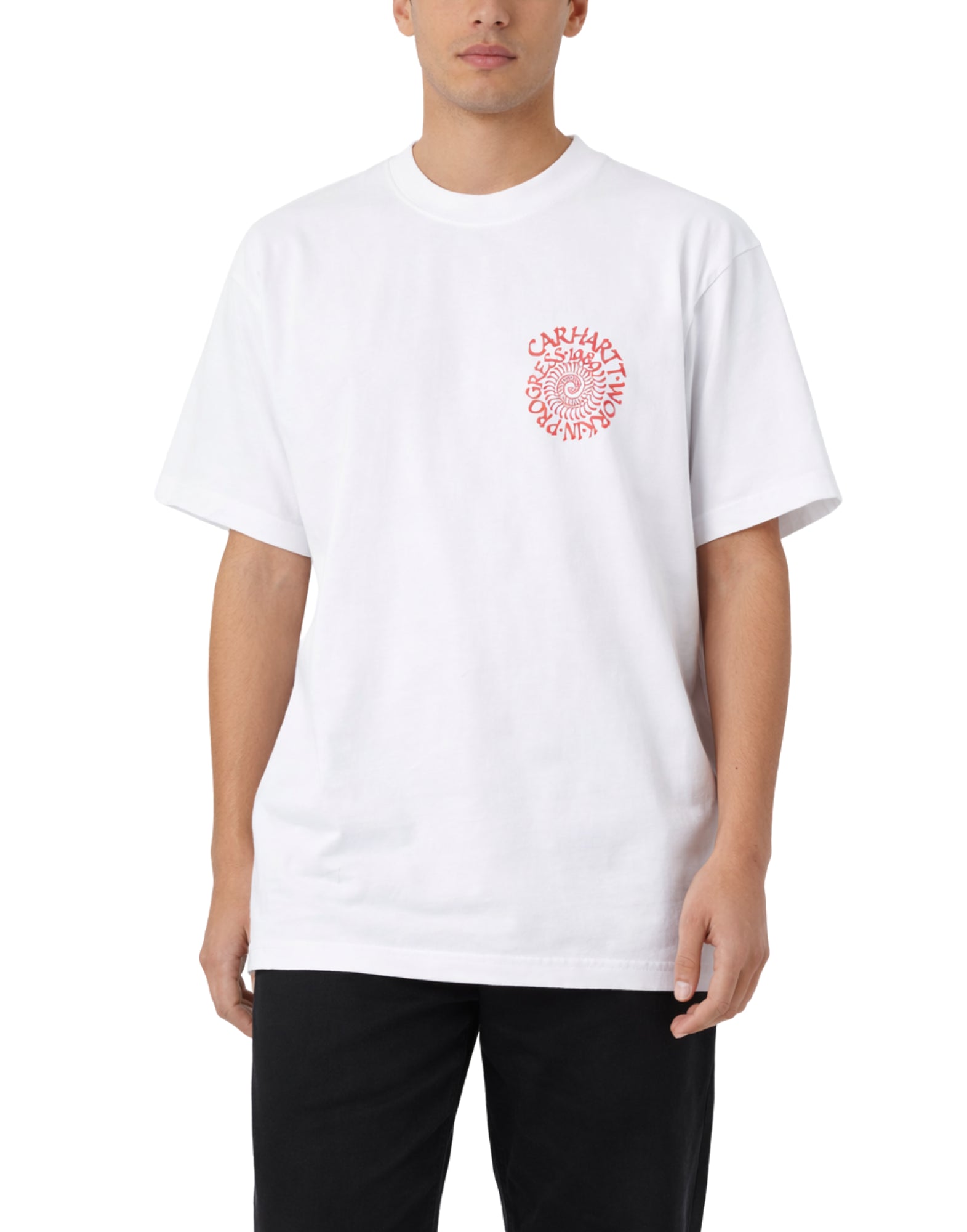 Carhartt WIP S/S Spirals T-Shirt Organic Cotton White Men’s I036264 02XX03