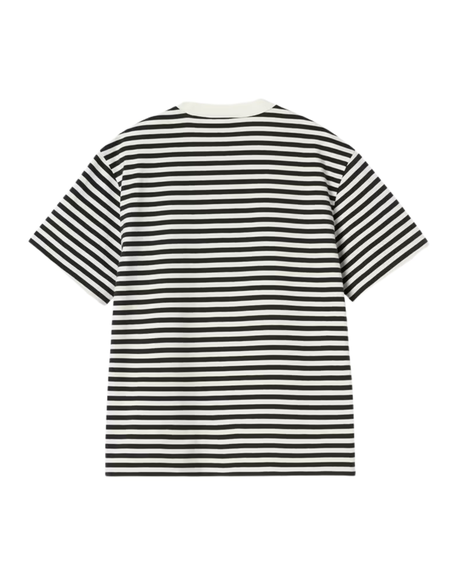 Carhartt WIP Ezrat Short Sleeve Stripe T-Shirt Black Wax Women’s I036343 3KRXX