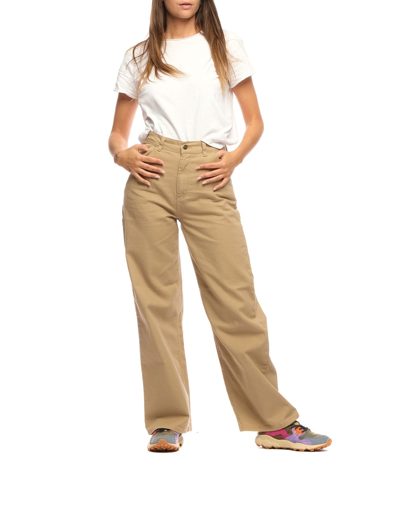 Pants for woman I032257 DUSTY BROWN CARHARTT WIP
