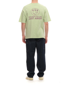 T-shirt pour l'homme p23amu029ca16xxxx vert pâle Amish