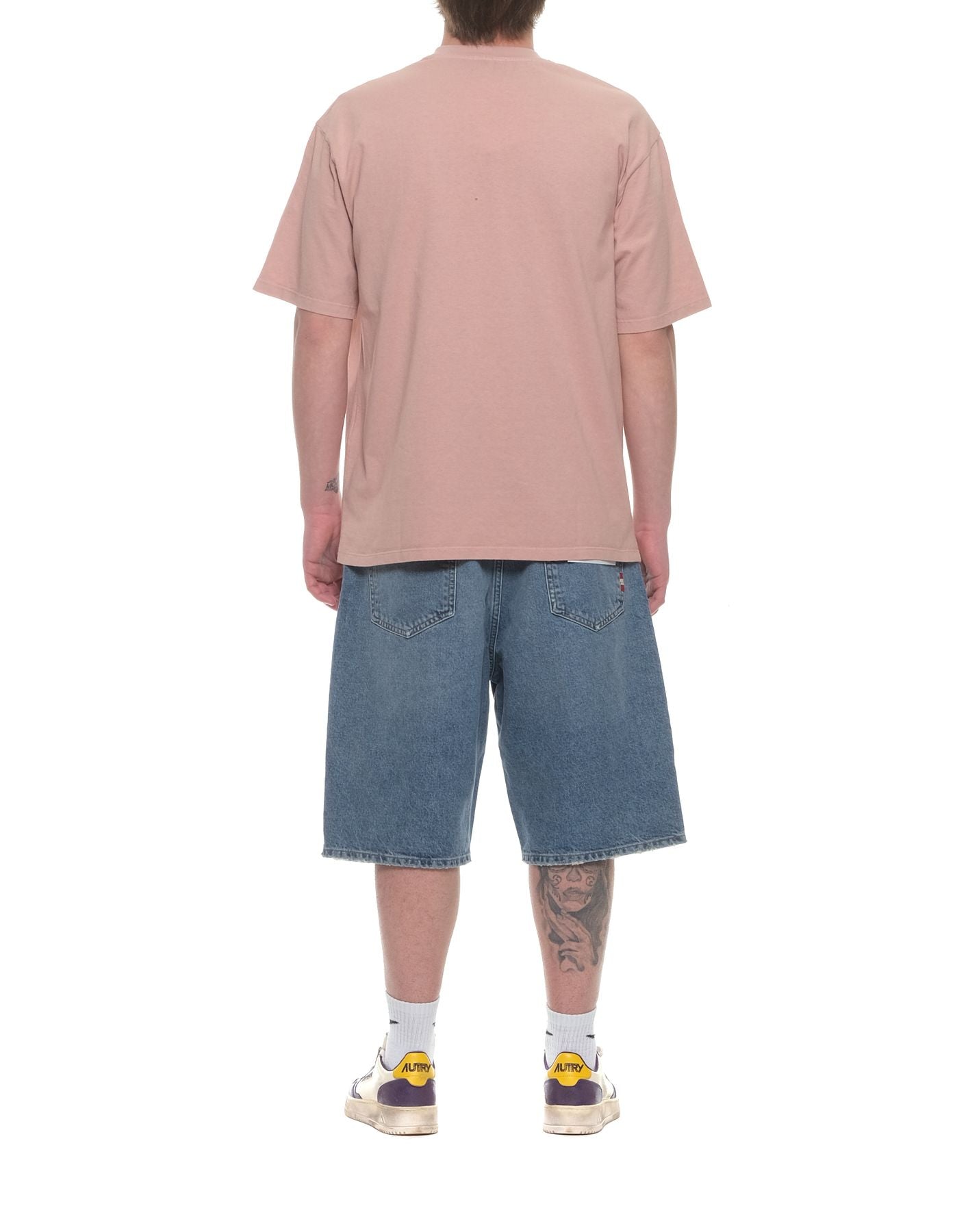 MAN AMX035CG45XXXX 회색 핑크를위한 티셔츠 Amish
