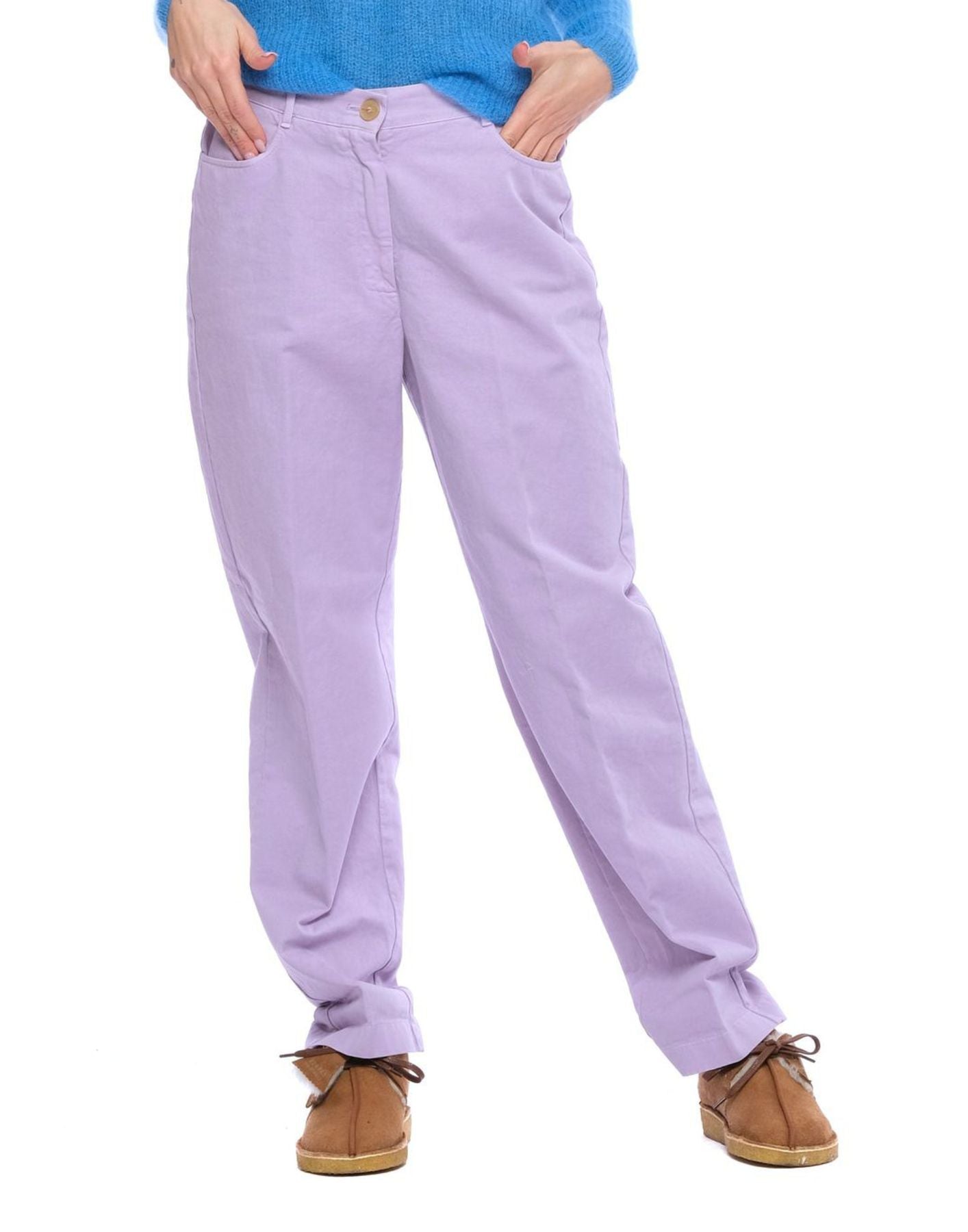 Pants for woman FORTE - FORTE 8438 MY PANTS LILAC