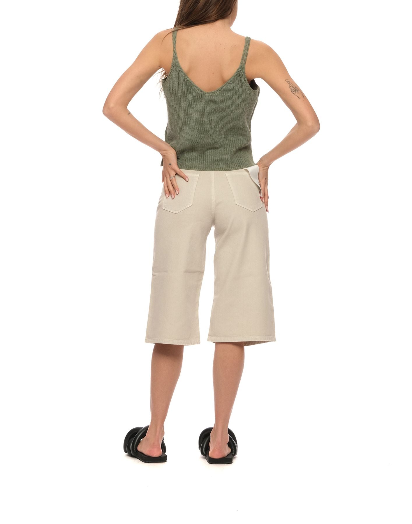 Shorts Woman P23AMD0333670111 ECRU Amish