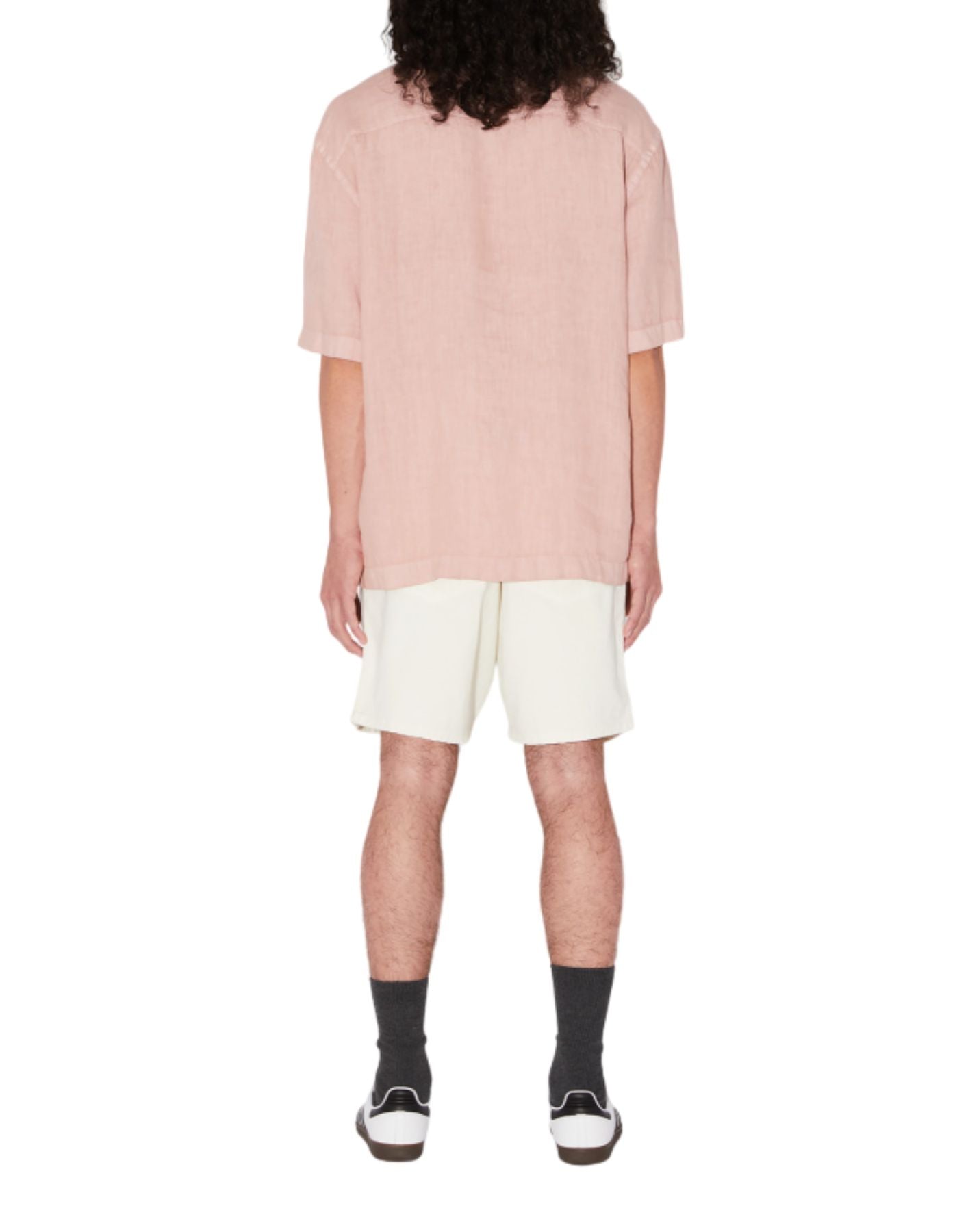 남자 AMU110PA220569 회색 분홍색을위한 셔츠 Amish