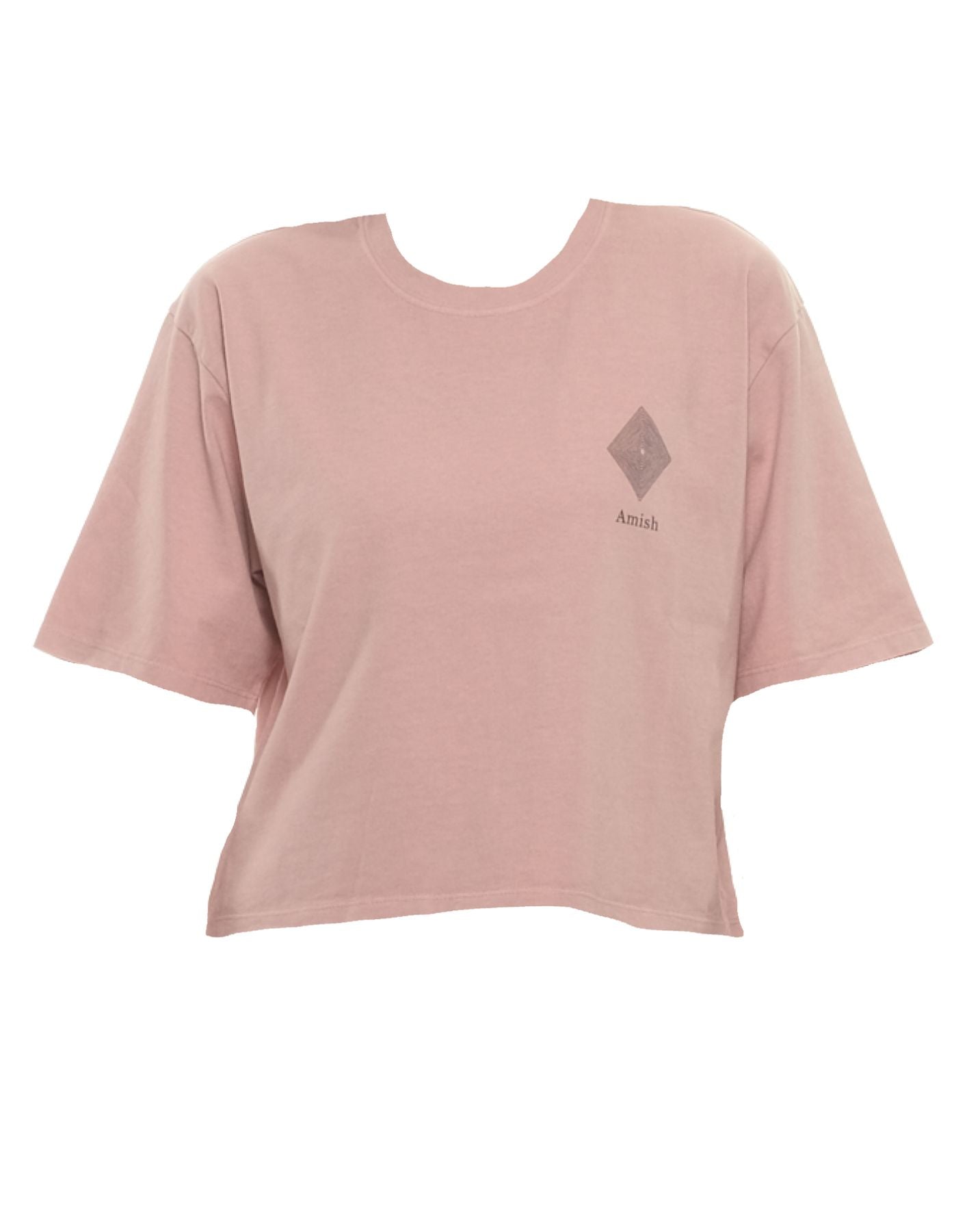 Camiseta para mujer amd093cg45xxxx gris rosa Amish