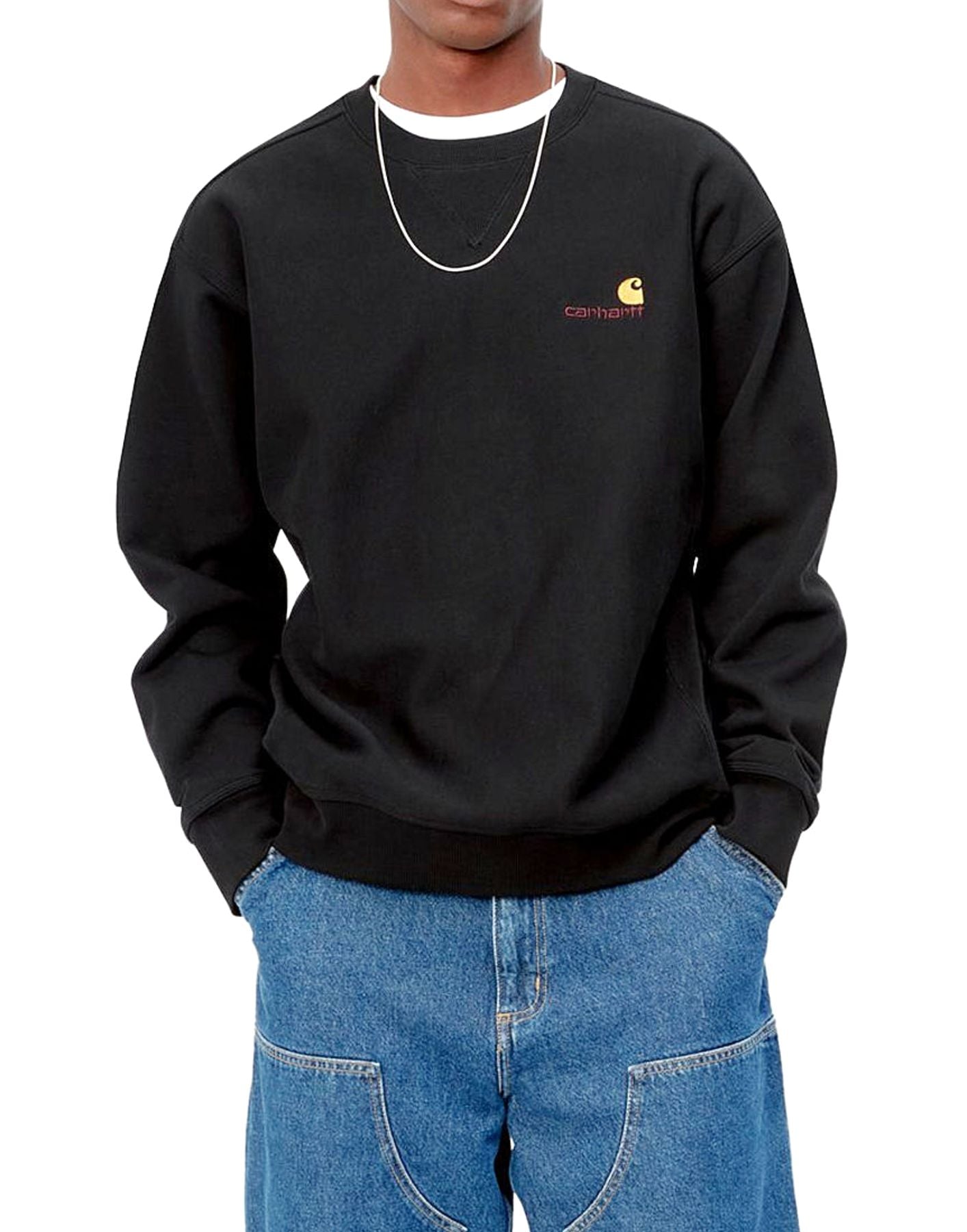 Sweatshirt for man I025475 BLACK CARHARTT WIP