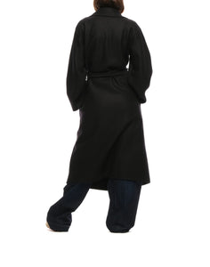 Manteau pour femme a1425mlk noir Harris Wharf London
