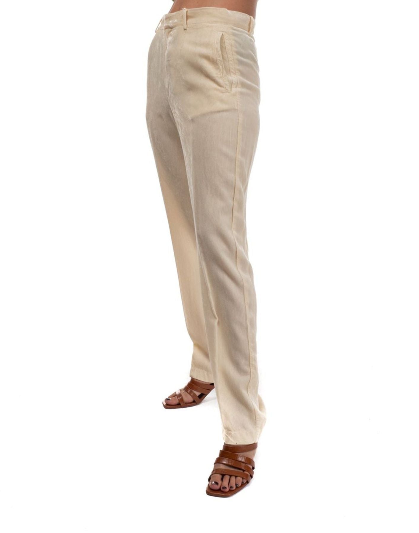 Pants for women FORTE - FORTE 6522 AVORIO