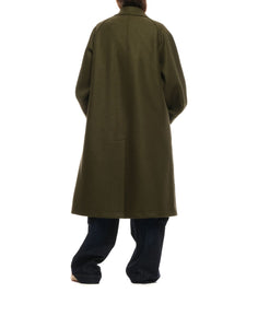 Coat for woman A1424MLK-P MOSS GREEN Harris Wharf London