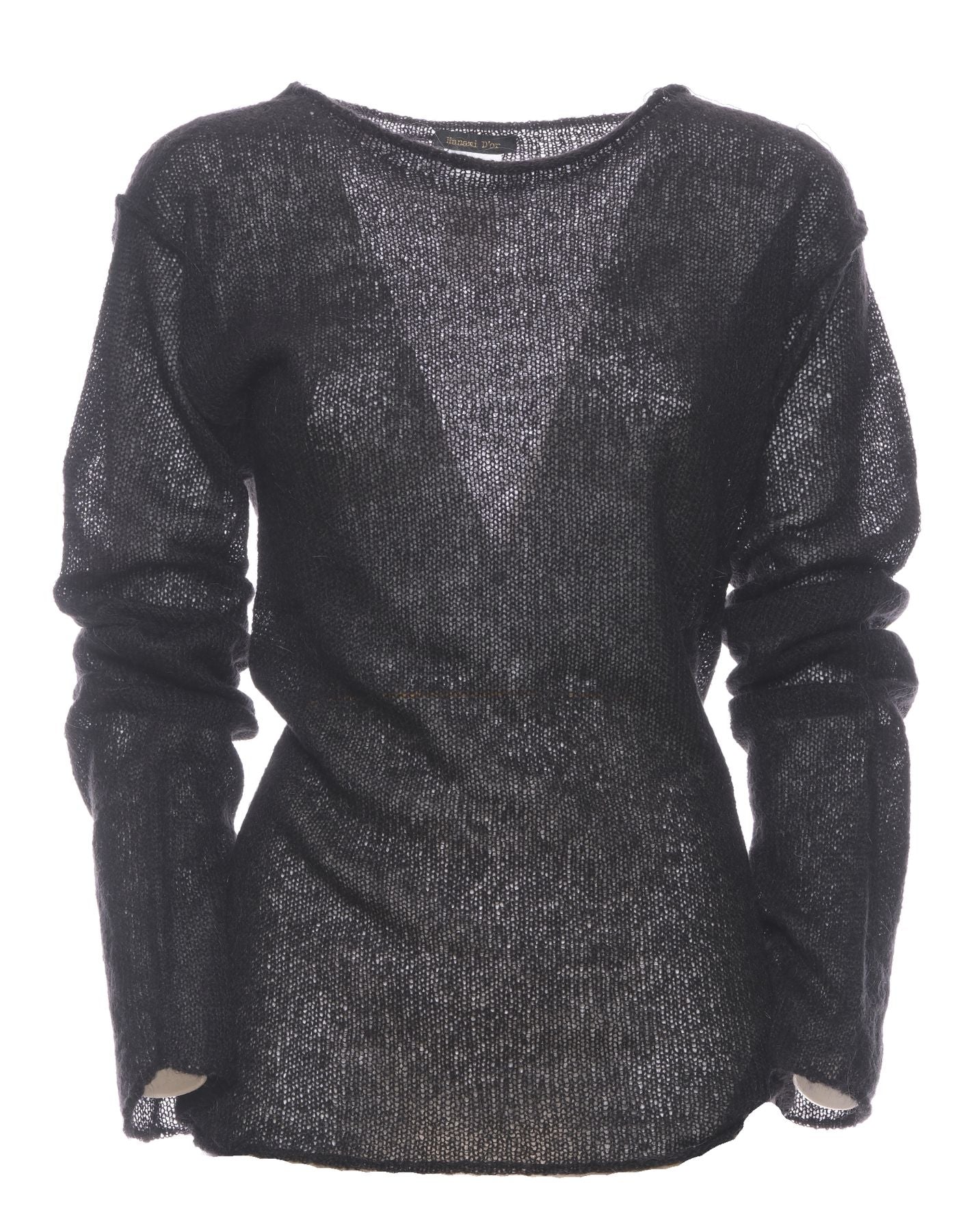 Sweatshirt for woman OASI 288 22 BLACK Hanami D'or
