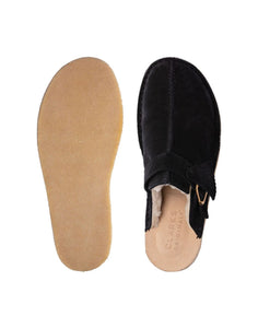 Shoes for woman CLARKS ORIGINALS TREK MULE BLACK SDE WLINED