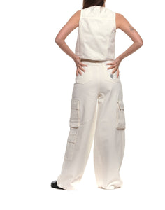여성을위한 조끼 amd078p3200111 흰색 흰색 Amish