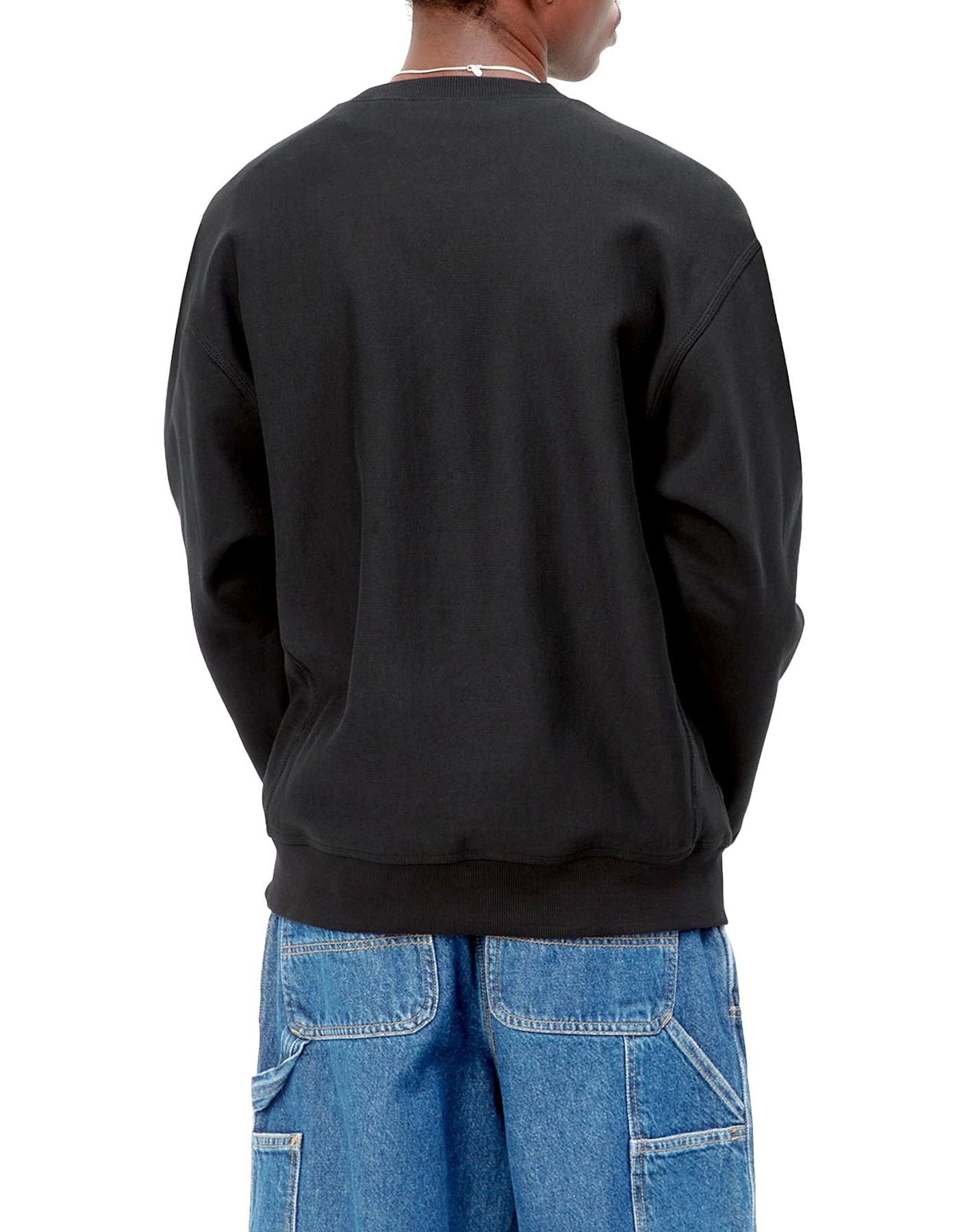 남자를위한 스웨트 셔츠 i025475 블랙 CARHARTT WIP