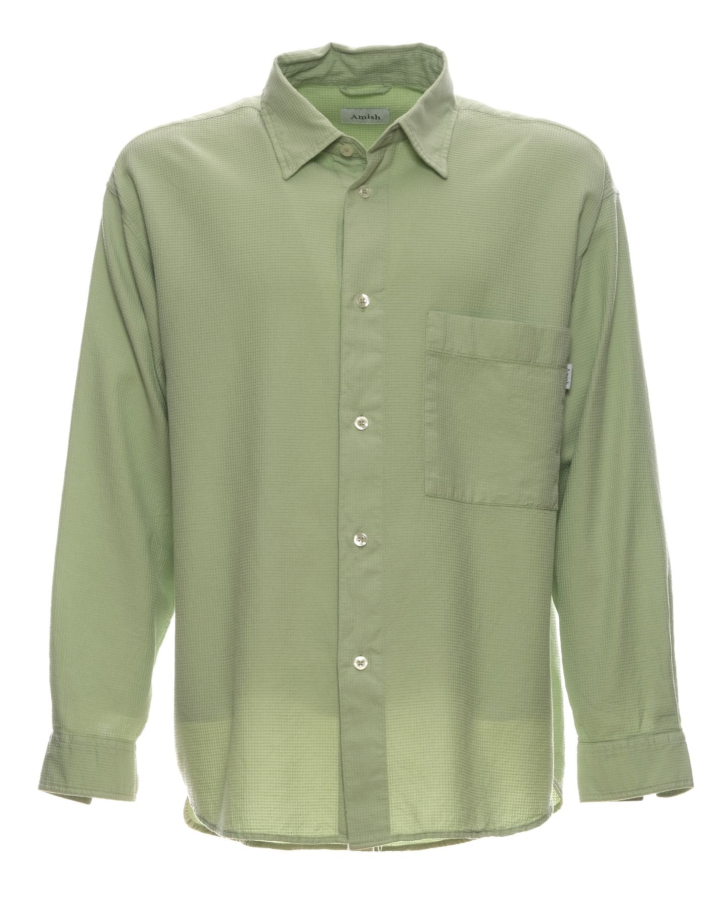 Shirt Man P23AMX028P3730569 Green Pale Amish