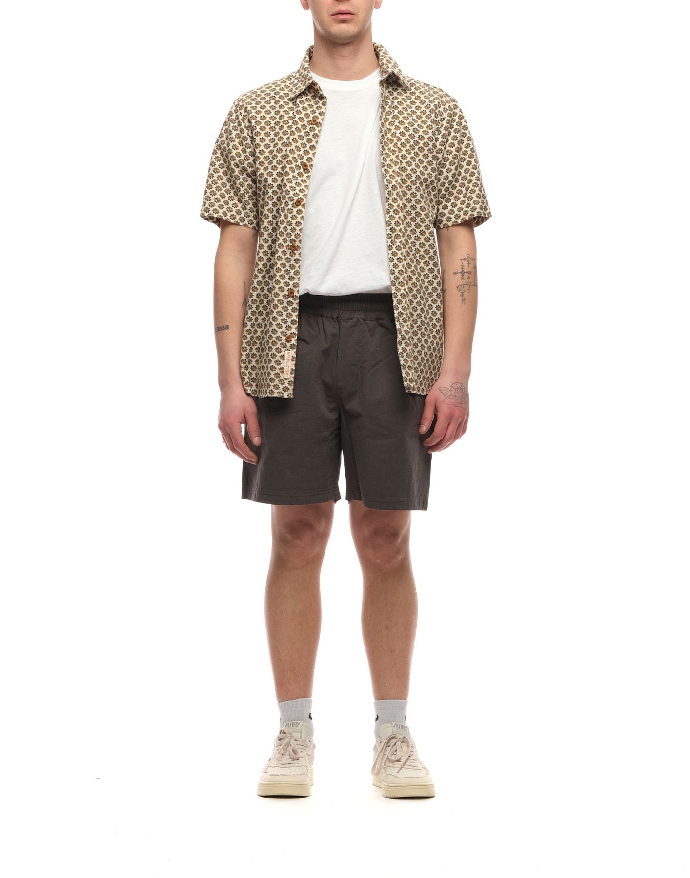 Shirt for man 3934 BROWN Revolution