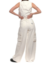 Jeans pour femme AMD065P3200111 blanc Amish