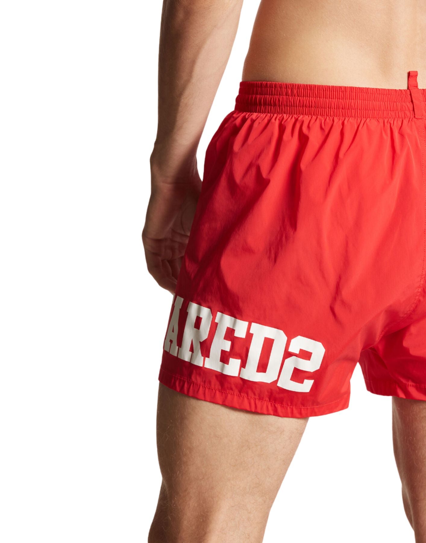 Swimwears for man D7B8P5440 RED/WHITE DSQUARED2