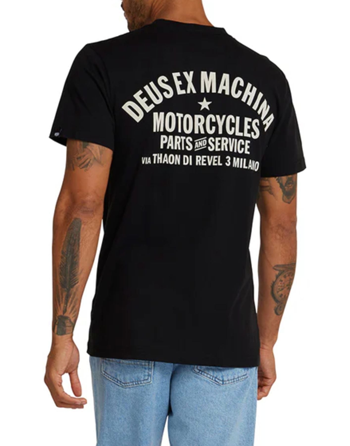 Camiseta para el hombre DMW41808D Milano Black Deus Ex Machina