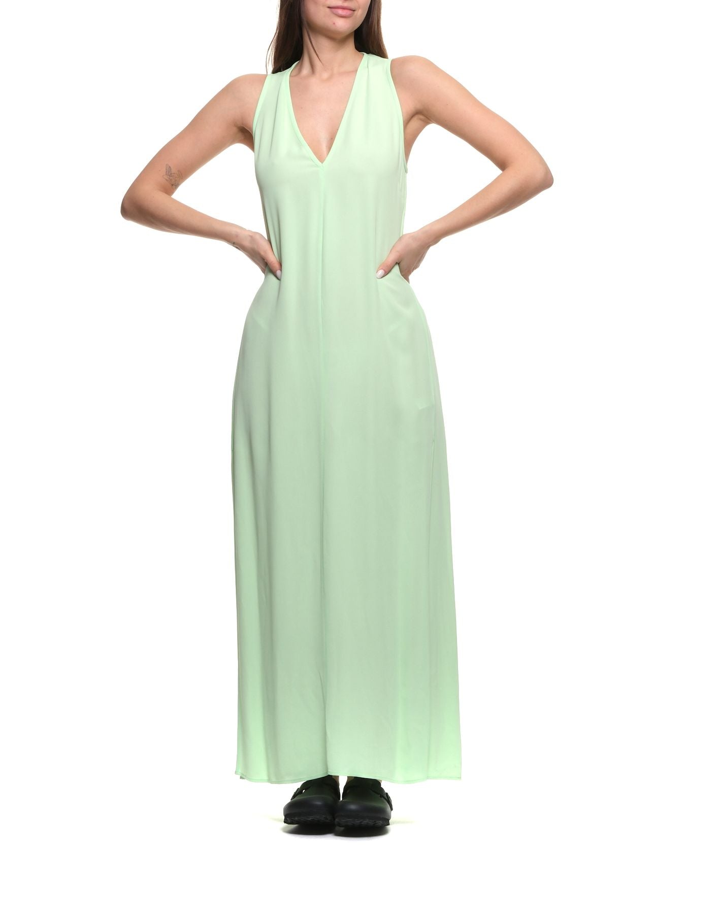Dress for woman 12061 MY DRESS ICE LIME FORTE_FORTE