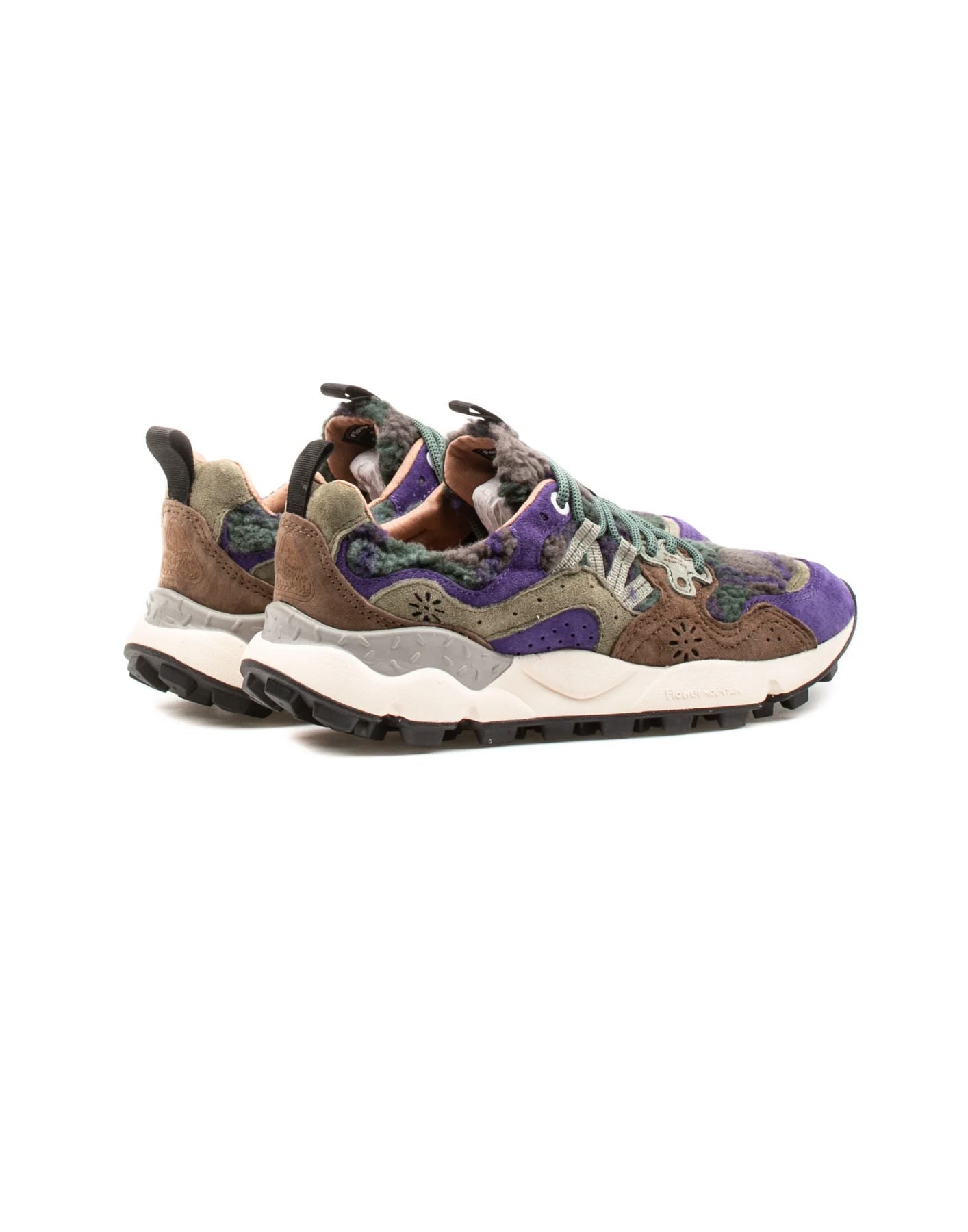 Zapatos para mujer yamano 3 uni violeta marrón Flower Mountain