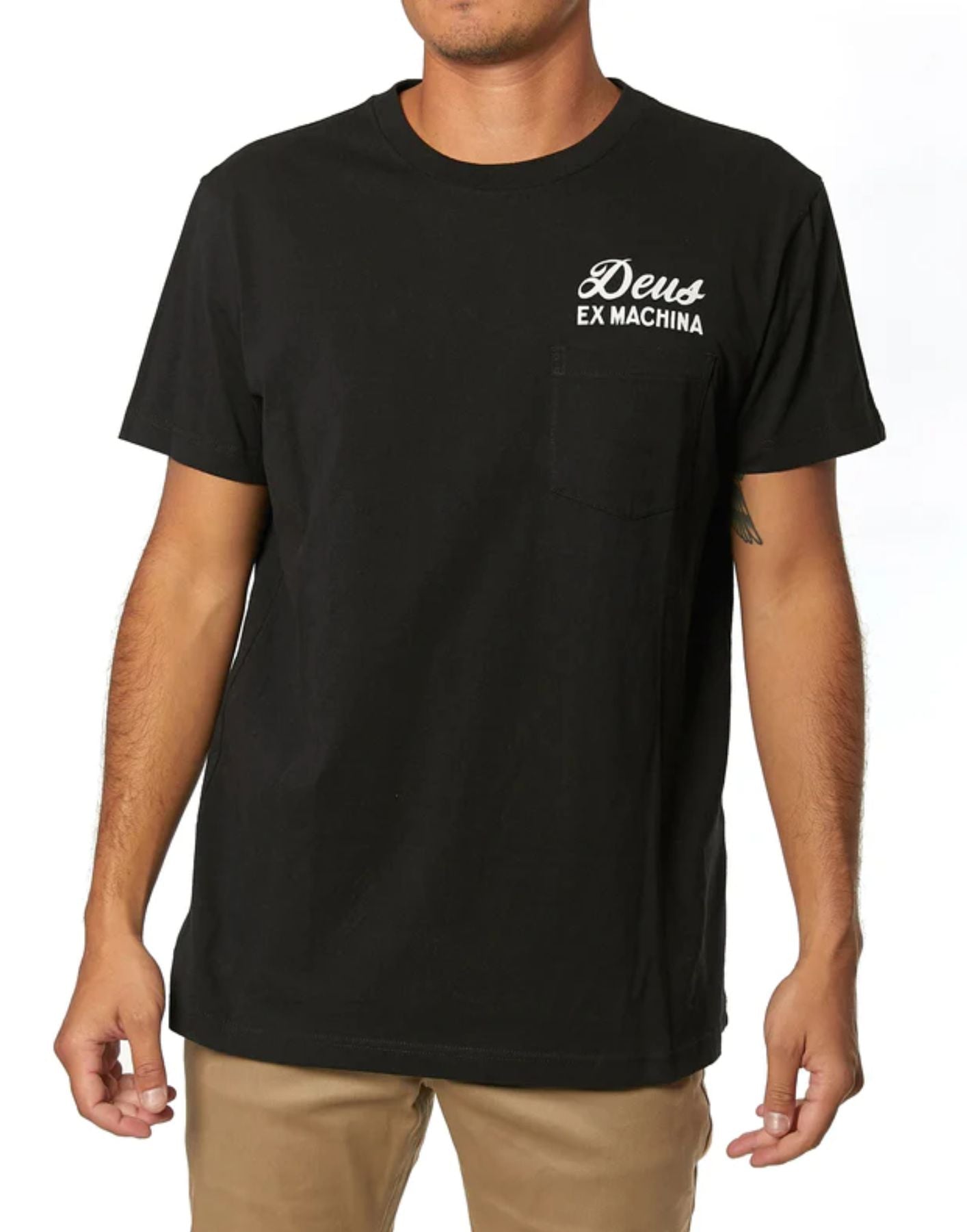 남자 DMS41065A 베니스 블랙을위한 티셔츠 Deus Ex Machina