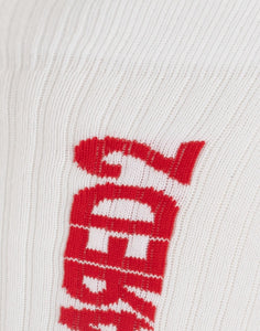Chaussettes pour l'homme DFV143020 blanc / rouge DSQUARED2