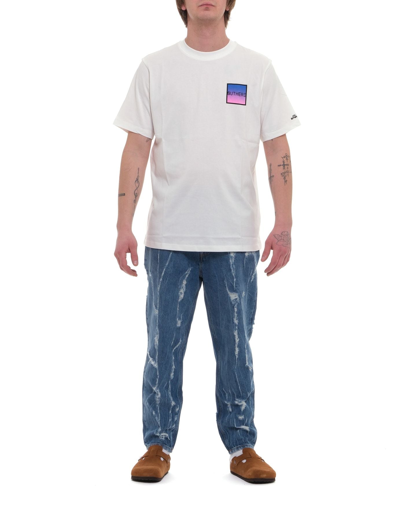 Camiseta hombre eotm146ag95 blanco outhere