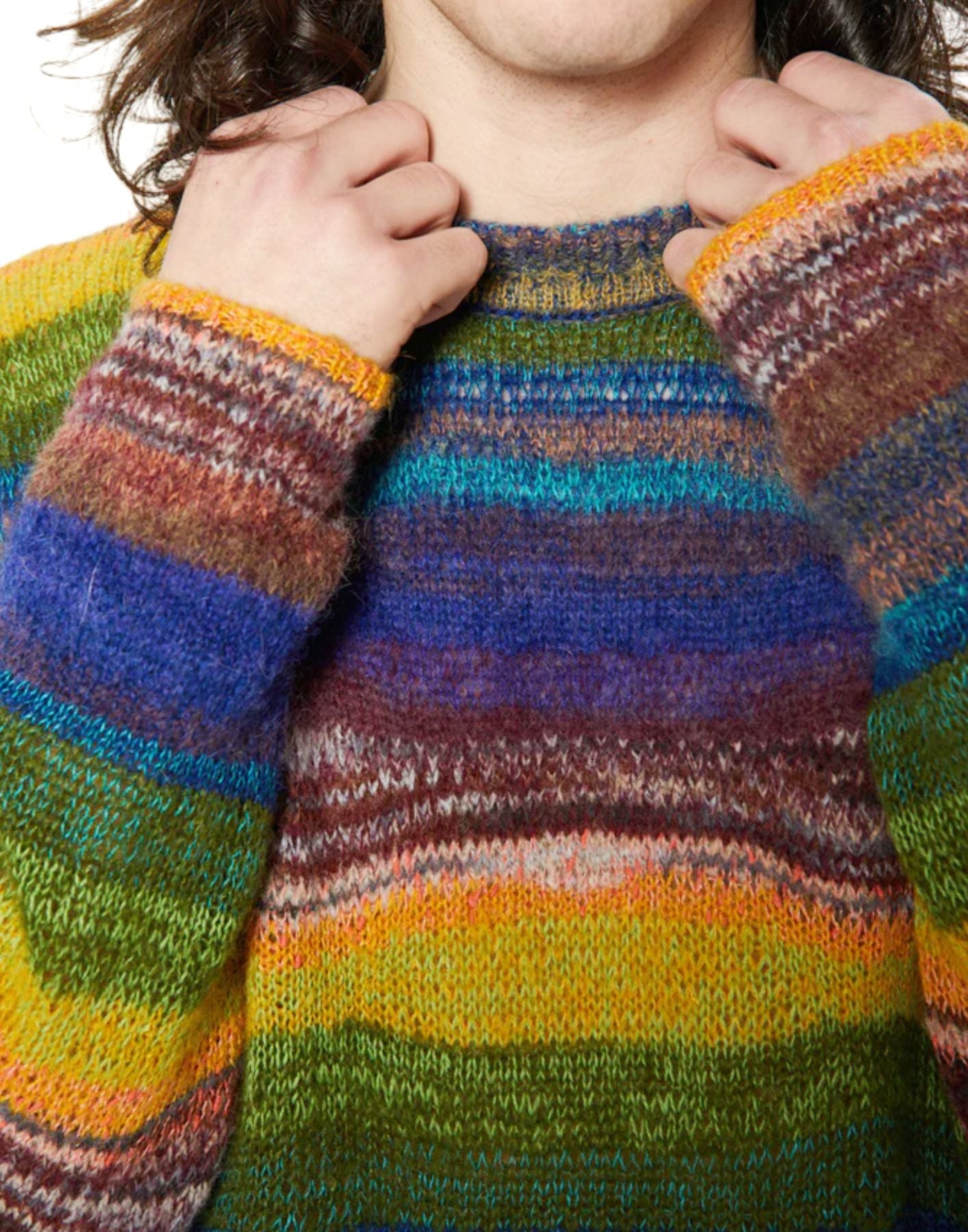 남자를위한 스웨터 Carli Crewneck Multicolor Paura