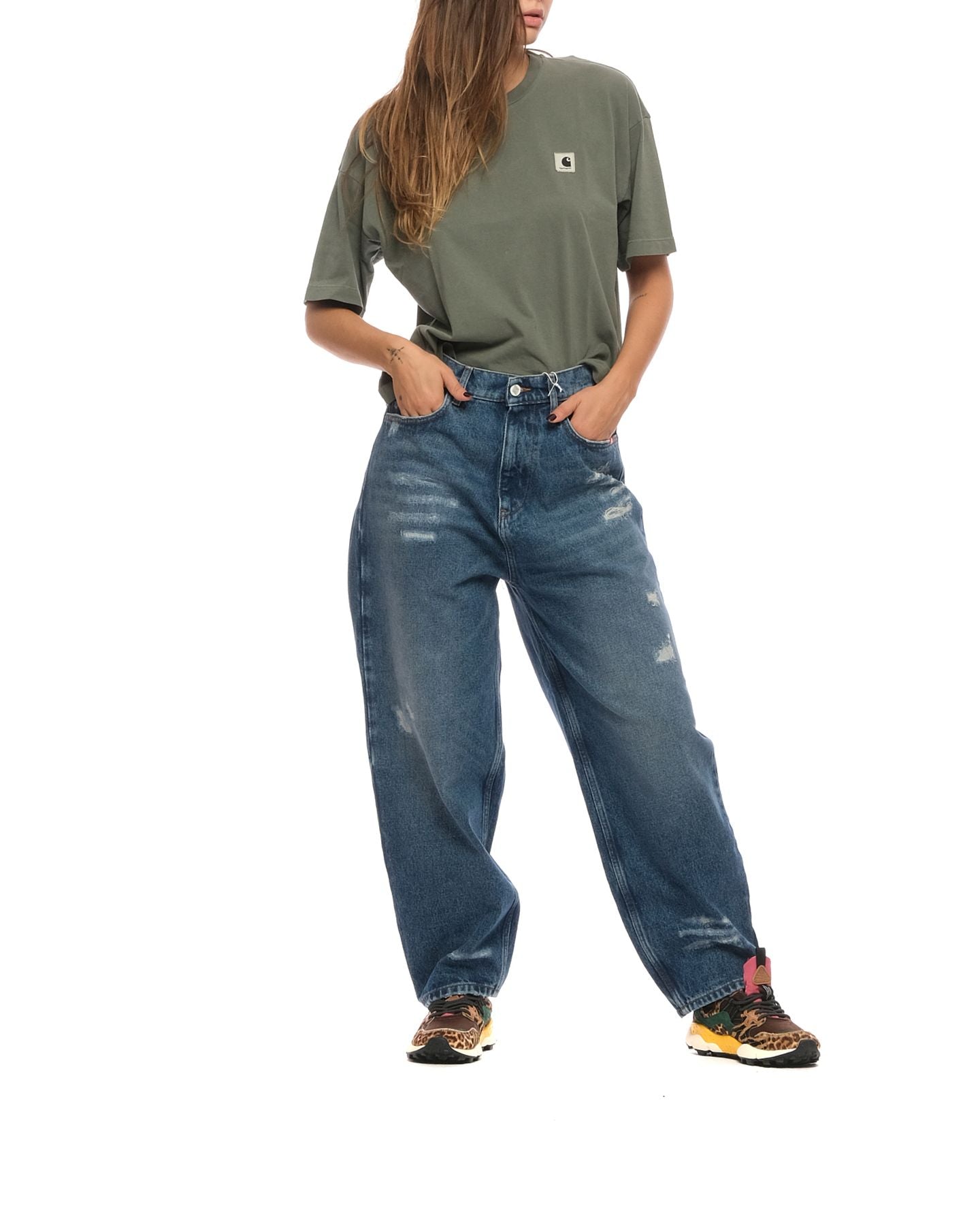 Jeans femme AMD047D4352388 999 DENIM Amish