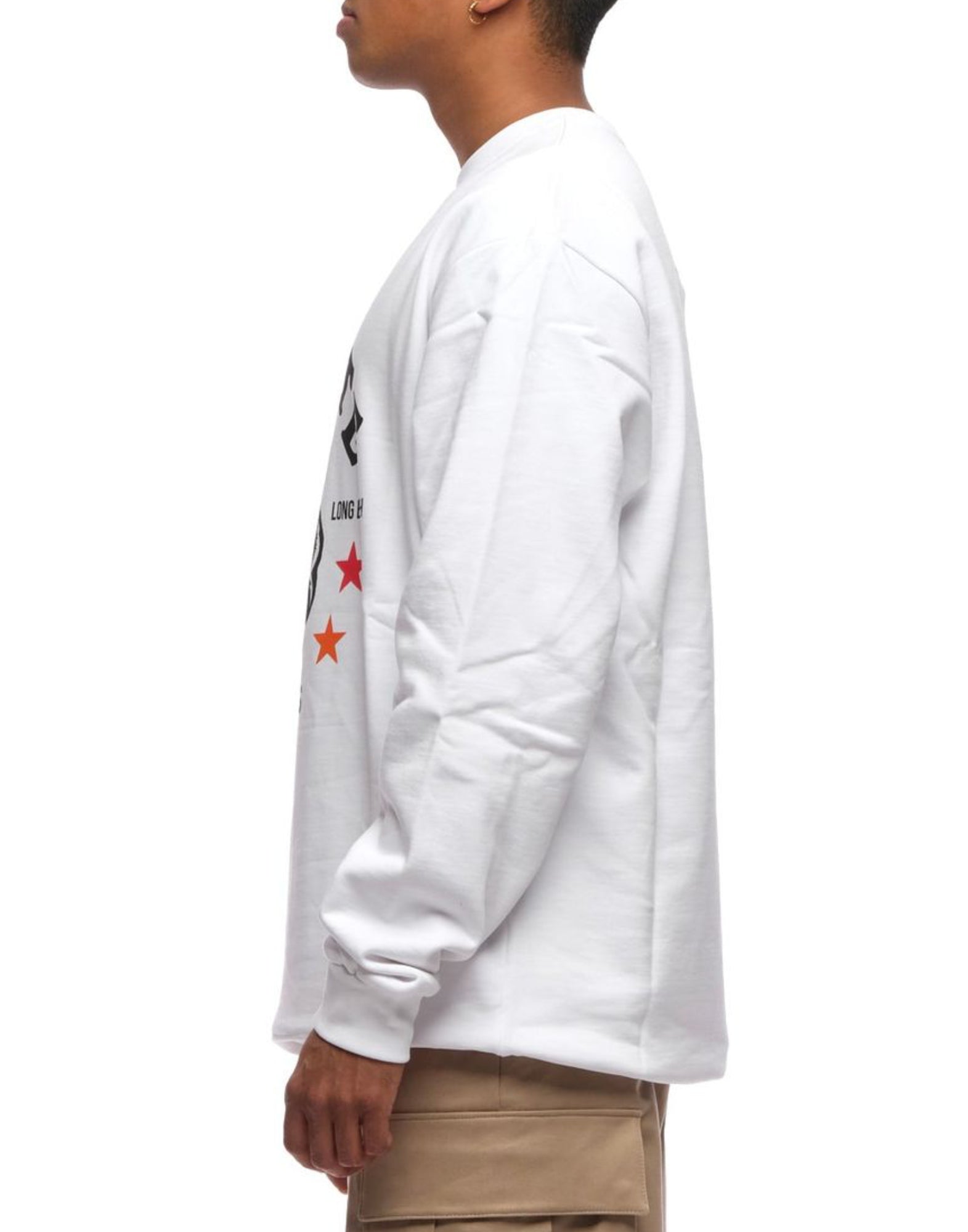 Sweatshirt for men HTC LOS ANGELES 21WHTMG006 WHITE