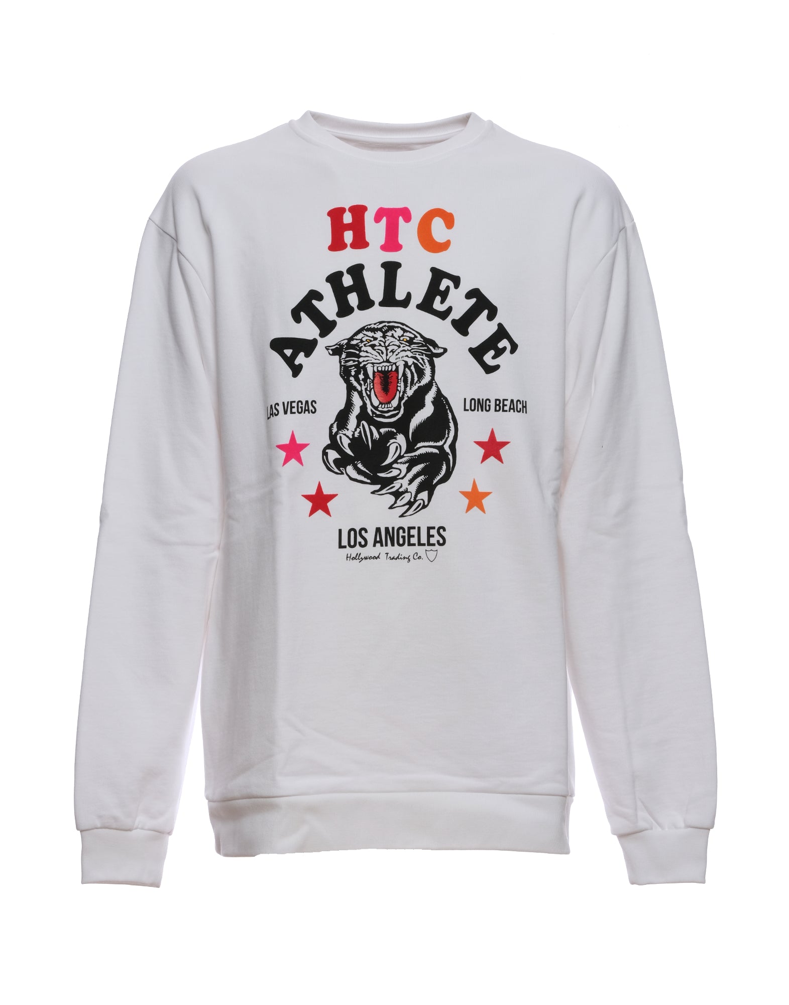Sweatshirt for men HTC LOS ANGELES 21WHTMG006 WHITE