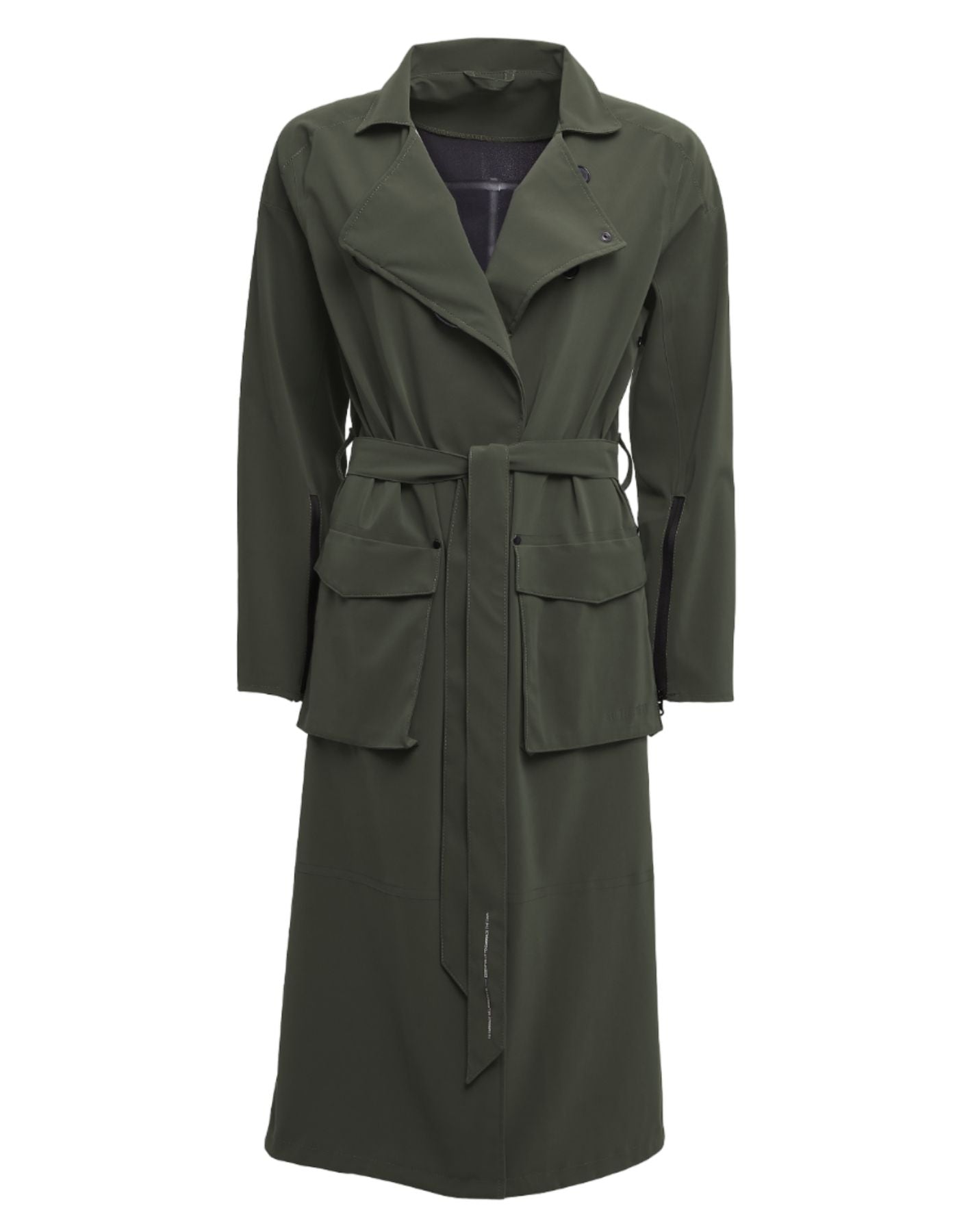 Raincoat for woman 3250 SUEDE GREEN STUTTERHEIM