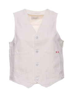 Vest for woman AMD078P3200111 OFF WHITE Amish