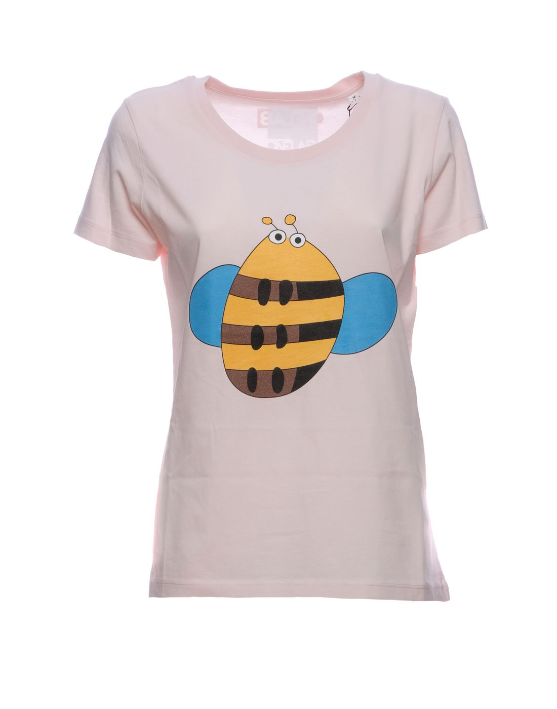 Camiseta para mujer onelab abeja ocupada 005 rosa