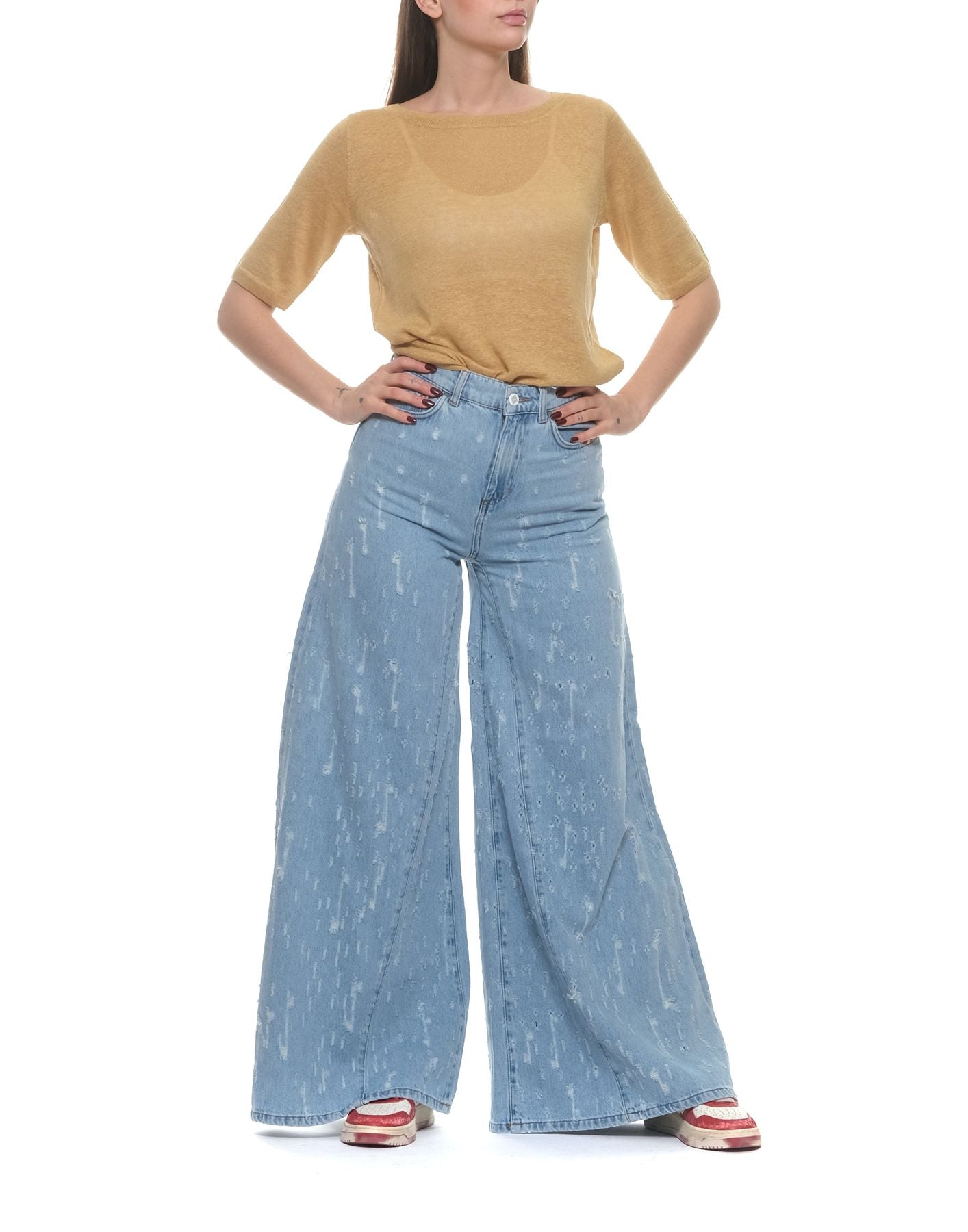Jeans woman AMD002D3802021 TURN APART Amish