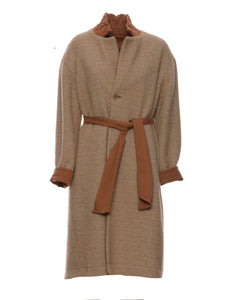 Coat for women FORTE - FORTE 8437 MY COAT CARAMEL