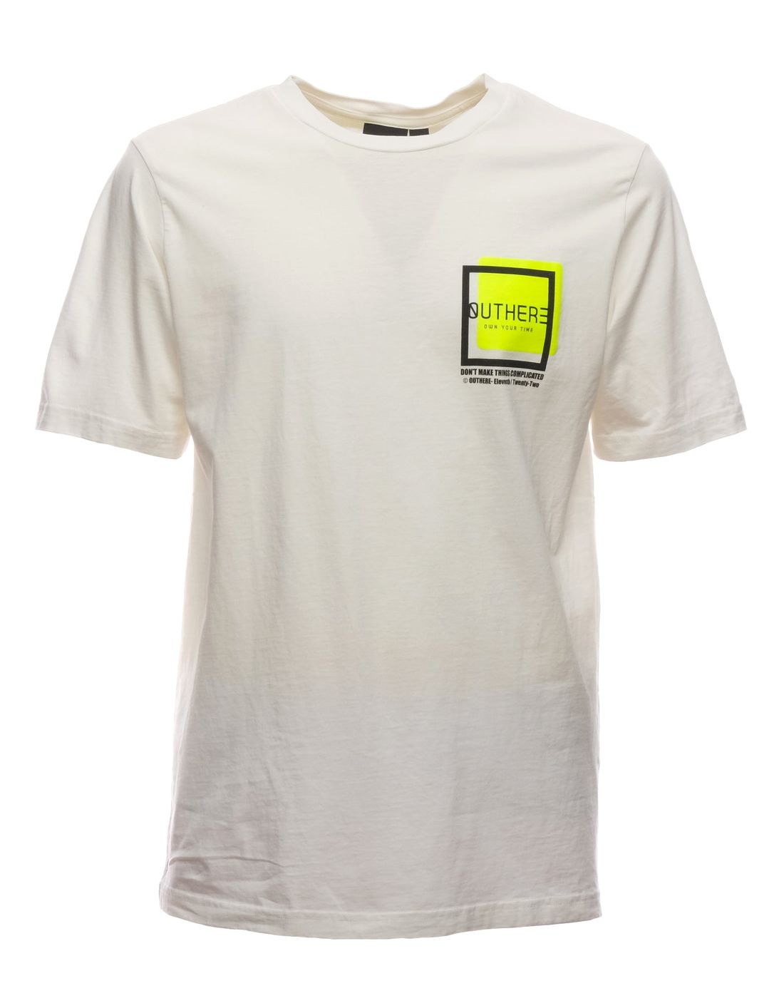 T-shirt for man EOTM114AC80 WHITE OUTHERE