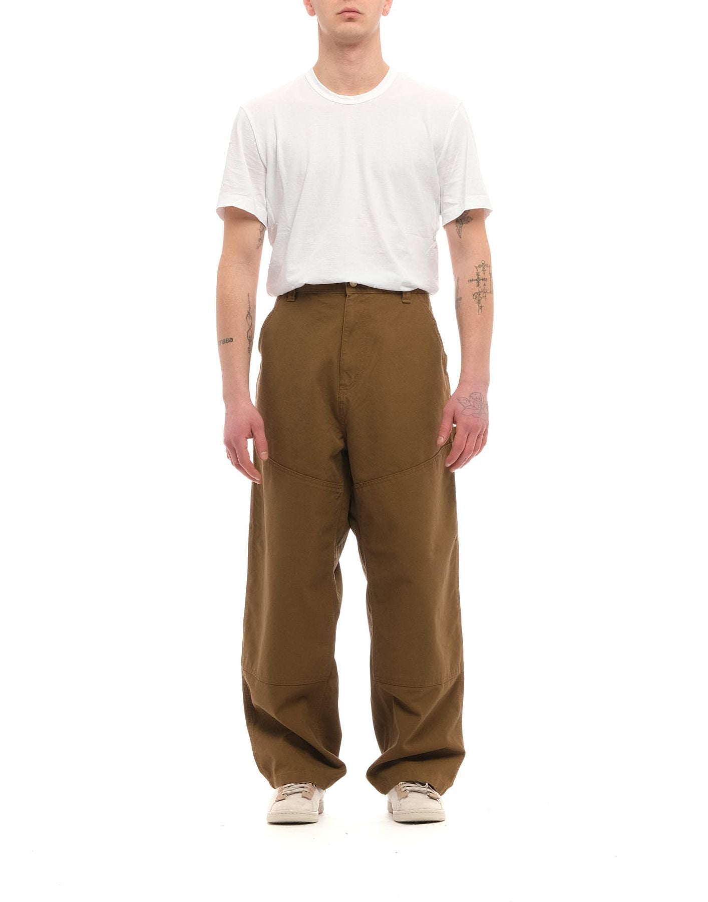 Pantaloni da uomo i031393 marrone carhartt