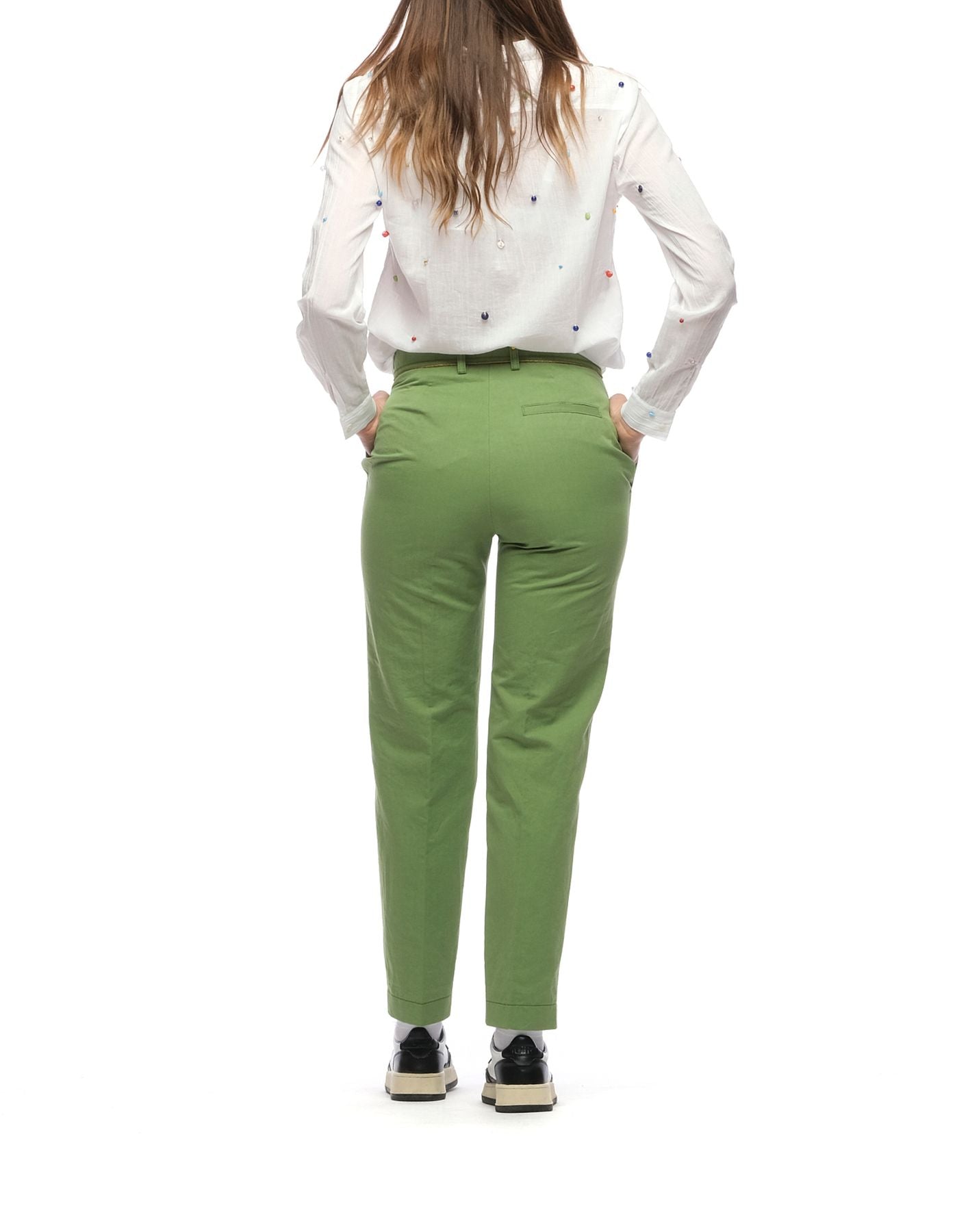 Pants for woman 10319 MY PANTS GREEN FORTE_FORTE