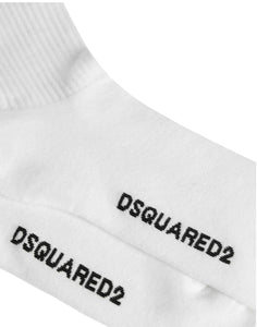 Socken für Mann dfv143020 weiß/bla DSQUARED2