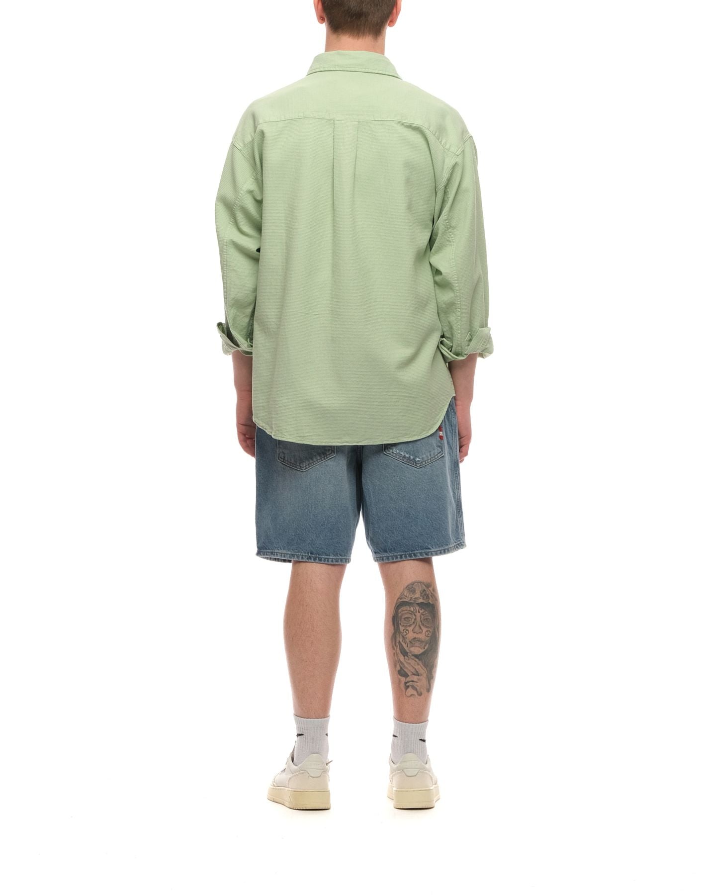Shirt Man P23AMX028P3730569 Green Pale Amish